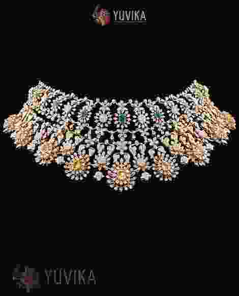 DIAMOND NECKLACE-DETACHABLE CHOKER