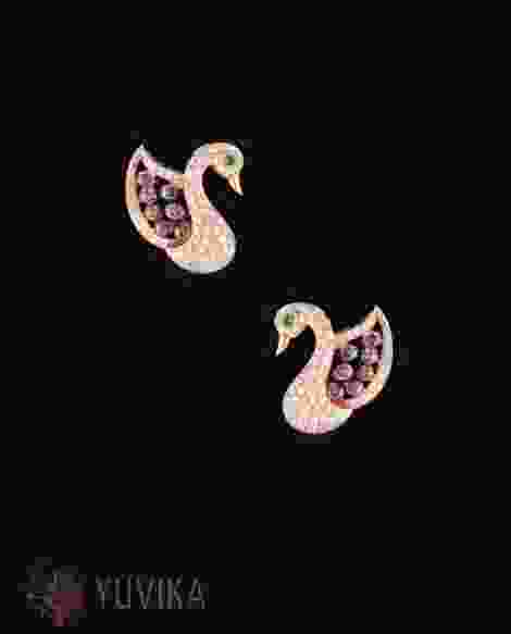 CHIC - DIAMOND RUBY EARRINGS - STUDS