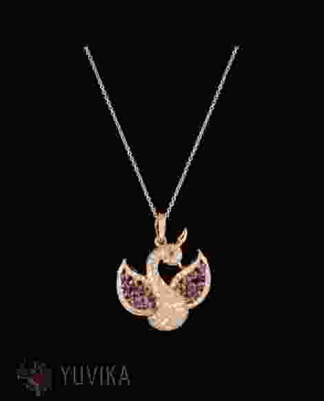 CHIC DIAMOND RUBY PENDANT