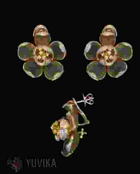 CHIC DIAMOND EARRINGS-STUDS