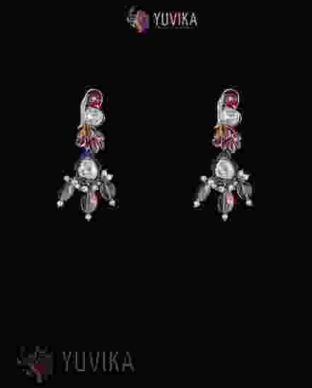 FLAT DIAMOND EARRINGS 