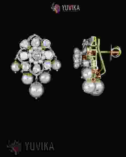 POLKI DIAMOND EARRINGS