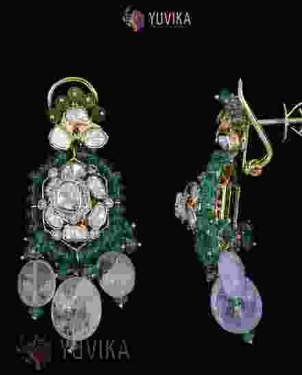 POLKI DIAMOND EARRINGS