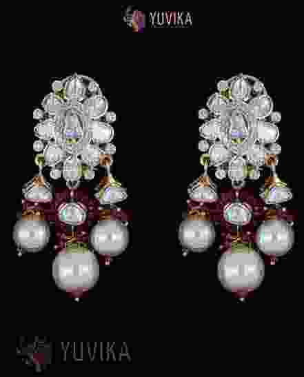 POLKI DIAMOND EARRINGS