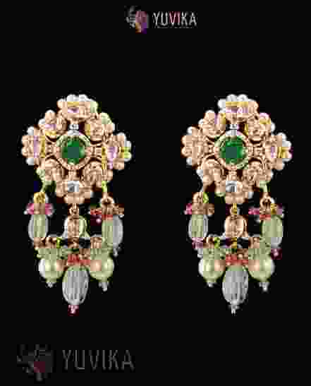 POLKI DIAMOND EARRINGS