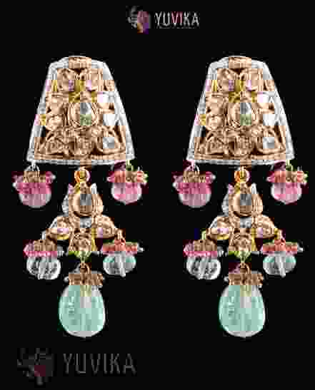 POLKI DIAMOND EARRINGS