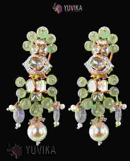 POLKI DIAMOND EARRINGS