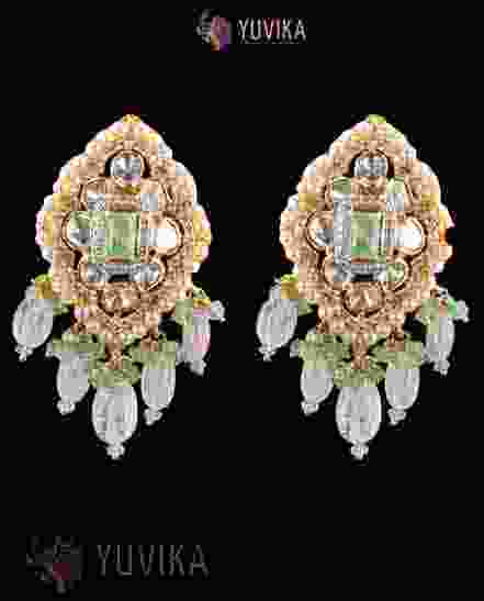 POLKI DIAMOND EARRINGS