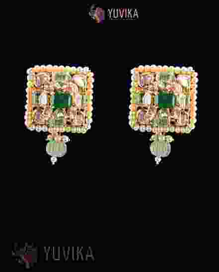 POLKI DIAMOND EARRINGS