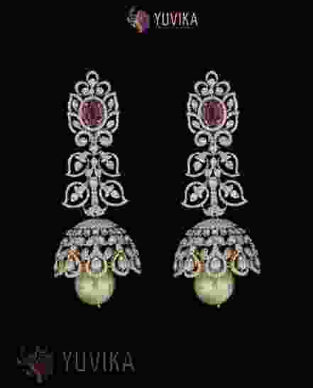 DIAMOND EARRINGS JHUMKA