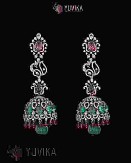 DIAMOND EARRINGS -JHUMKA
