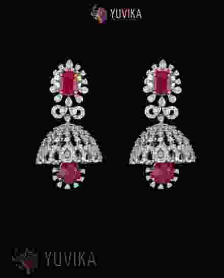 DIAMOND EARRINGS JHUMKA