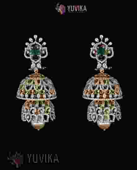 DIAMOND EARRINGS JHUMKA