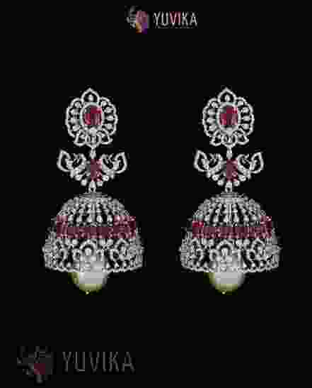 DIAMOND EARRINGS JHUMKA 