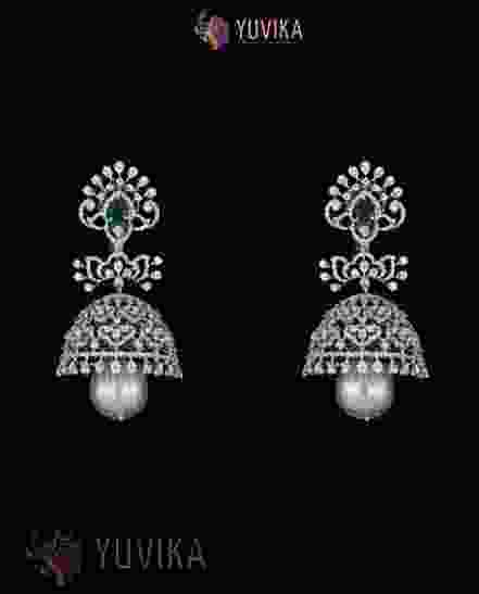 DIAMOND EARRINGS JHUMKA