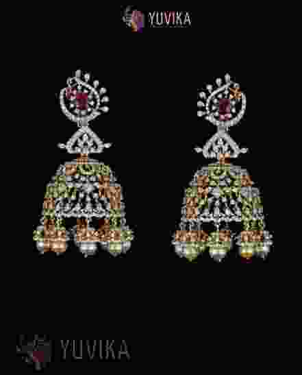 DIAMOND EARRINGS JHUMKA