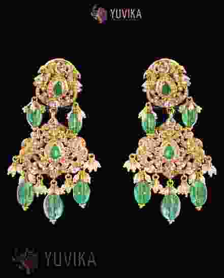 DIAMOND POLKI EARRINGS