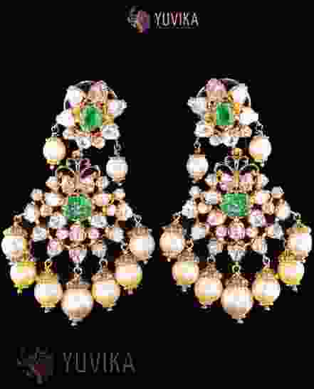 DIAMOND POLKI EARRINGS