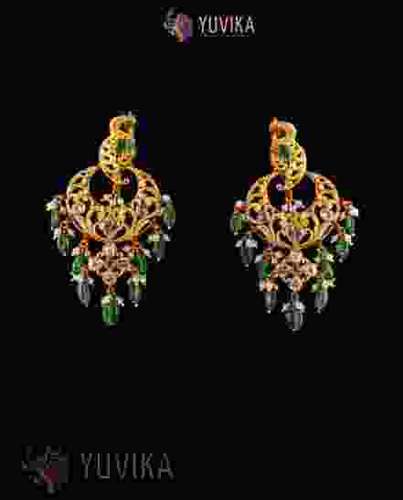 DIAMOND POLKI EARRINGS