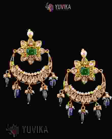 DIAMOND POLKI EARRINGS