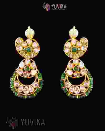 DIAMOND POLKI EARRINGS
