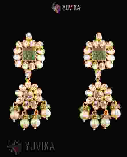 DIAMOND POLKI EARRINGS
