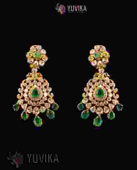 DIAMOND POLKI EARRINGS