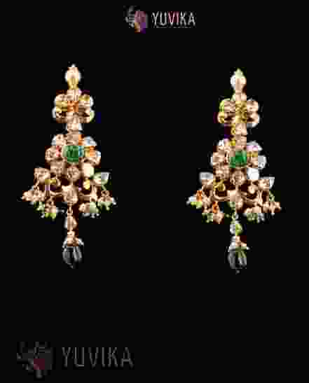 DIAMOND POLKI EARRINGS