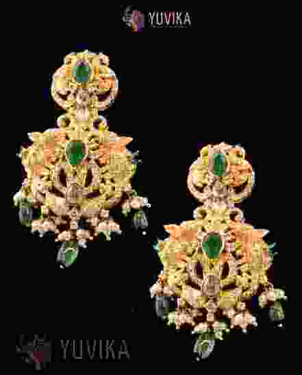 DIAMOND POLKI EARRINGS