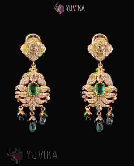 DIAMOND POLKI EARRINGS