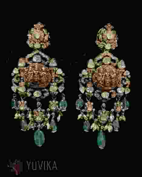 DIAMOND POLKI EARRINGS
