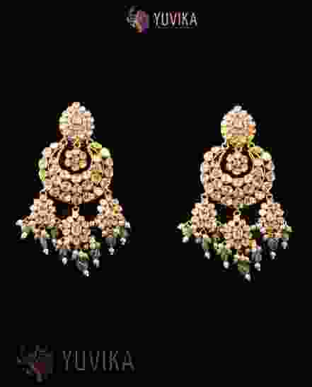 DIAMOND POLKI EARRINGS