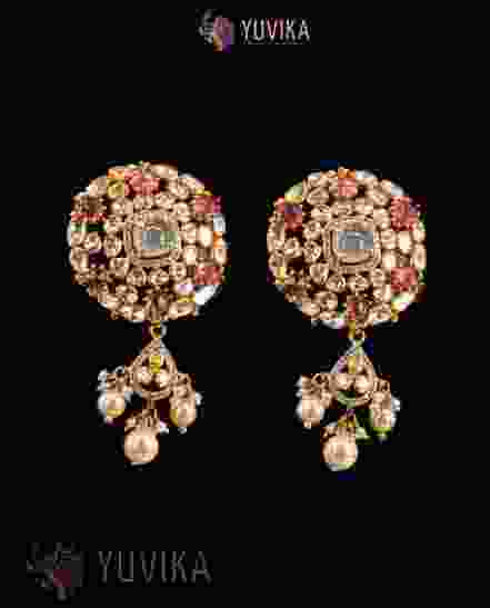DIAMOND POLKI EARRINGS