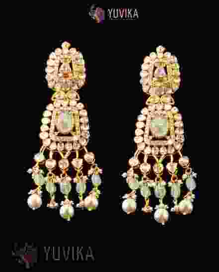 DIAMOND POLKI EARRINGS