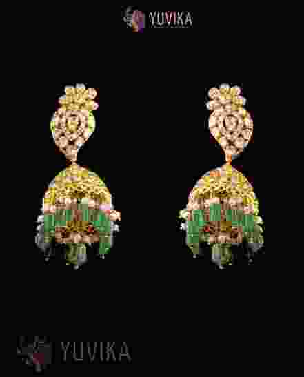 DIAMOND POLKI EARRINGS