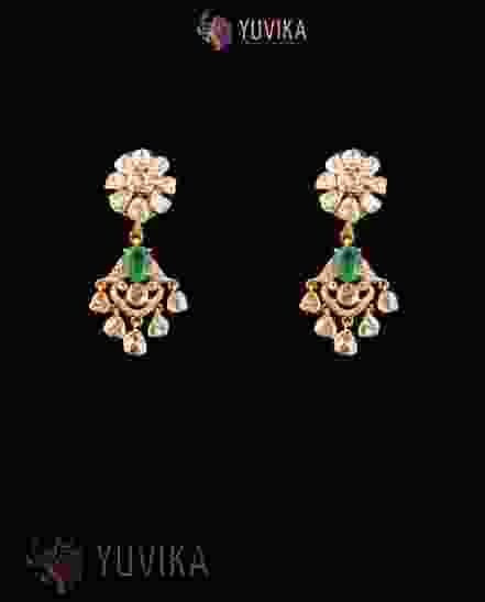 DIAMOND POLKI EARRINGS