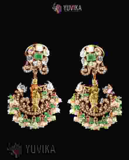 DIAMOND POLKI EARRINGS