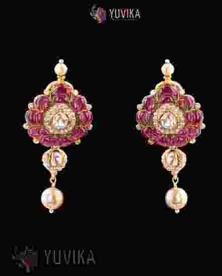 DIAMOND POLKI EARRINGS