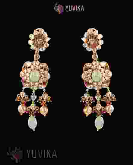 DIAMOND POLKI EARRINGS