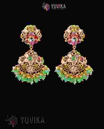 DIAMOND POLKI EARRINGS