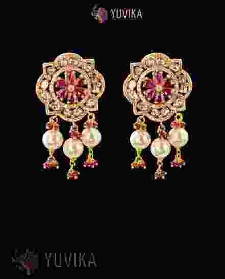 DIAMOND POLKI EARRINGS