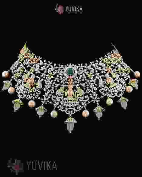 DIAMOND NECKLACE-DETACHABLE CHOKER