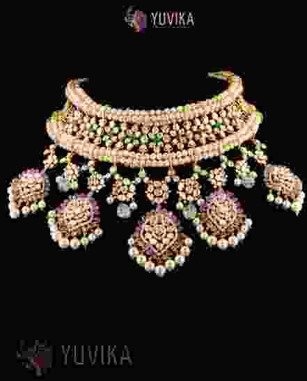 DIAMOND POLKI NECKLACE