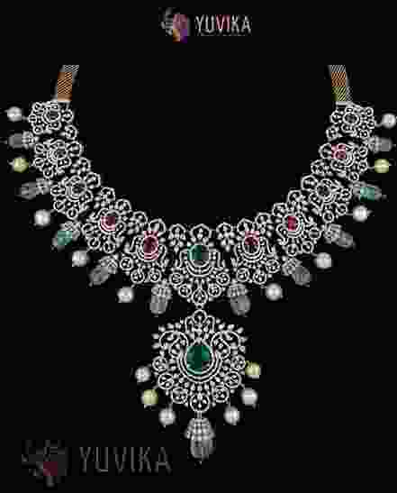 DIAMOND NECKLACEPRINCESS- DETACHABLE PENDANT 