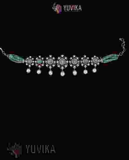 ROSECUT DIAMOND NECKLACE CHOKER