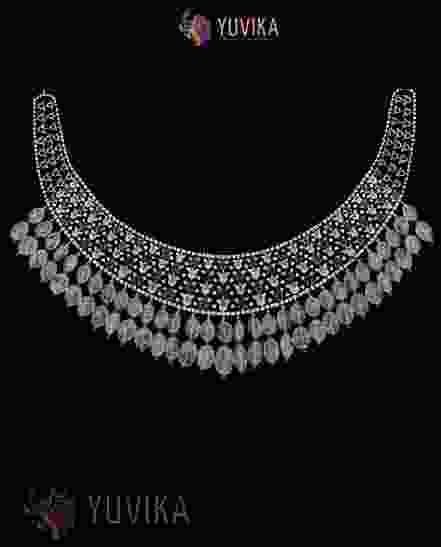 ROSECUT DIAMOND NECKLACE PRINCESS