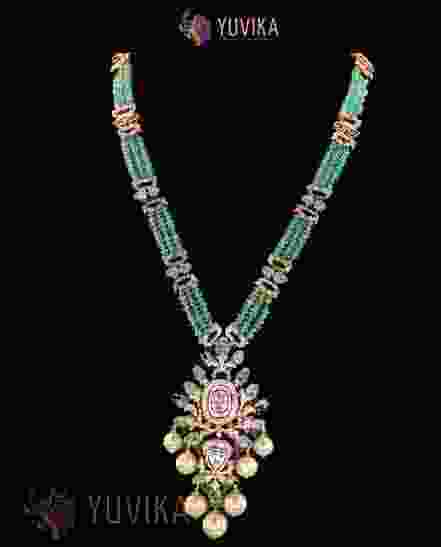 ROSECUT DIAMOND NECKLACE 