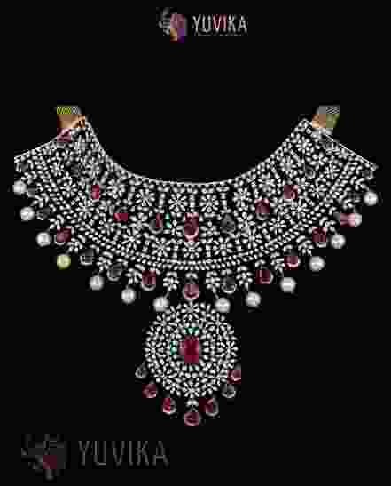 DIAMOND NECKLACE DETACHABLE PRINCESS