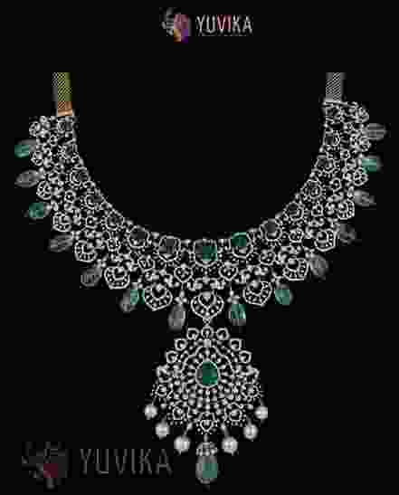 DIAMOND NECKLACE - DETACHABLE PRINCESS, PENDANT