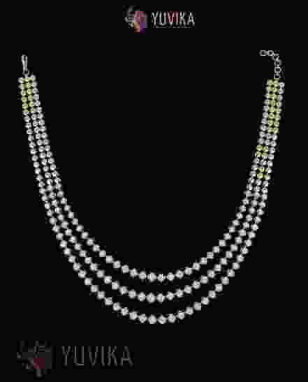 DIAMOND NECKLACE LAYERED PRINCESS